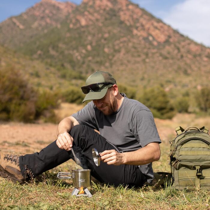 Титанові столові прибори Esbit, 3 предмети, надлегкі срібні