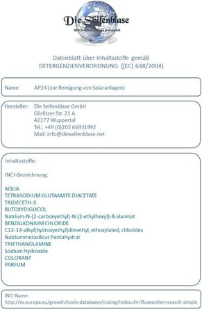 Л очищувач для фотоелектричних систем AP24 I Концентрат можна розбавляти до 150 I Сонячні панелі I Сонячні елементи, 5