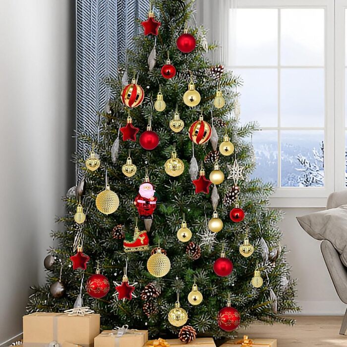 Набір ялинкових кульок 72 шт Generic