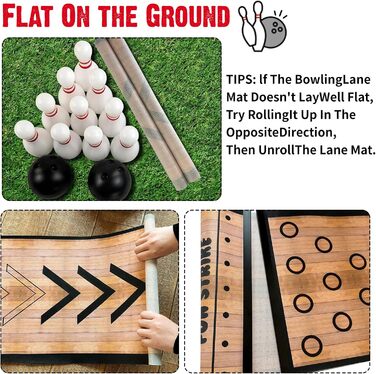 Міні-набір для боулінгу KEAGAN, повна ігрова доріжка для боулінгу, набір для боулінгу в приміщенні/на вулиці, набір для боулінгу з доріжкою для боулінгу, кеглями та кулею, набір для гри в боулінг для спорту, взаємодії та дозвілля