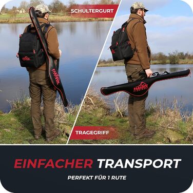 Сумка для рибальської вудки Paradox Fishing Eva 120 см/150 см/190 см - Матеріал 100 водонепроникний - Сумка для риболовлі Сумка для вудки Сумка для вудки Сумка для вудки