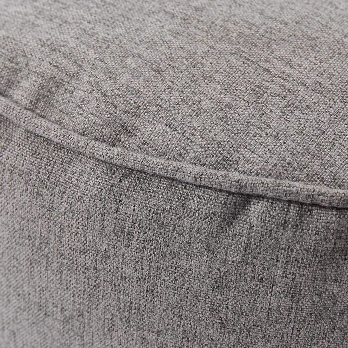 Пуф-мішок Lumaland (50 л) Компактний крісло-мішок з функцією 3-в-1 зручний стілець, практичний бічний столик та стильна підставка для ніг З гнучким наповнювачем з пінополістиролу Ø 25 x 45 см Світло-сірий