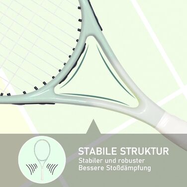 Тенісна ракетка OGEENIER 27" для дорослих – легка, зелена, для початківців та аматорів