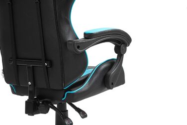 Ергономічне офісне крісло mcc direct, стілець для роботи, обертове крісло, ігрове крісло (синє)