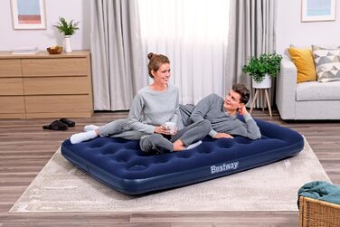 Двоспальне надувне ліжко Bestway з вбудованим ножним насосом 191 x 137 x 28 см