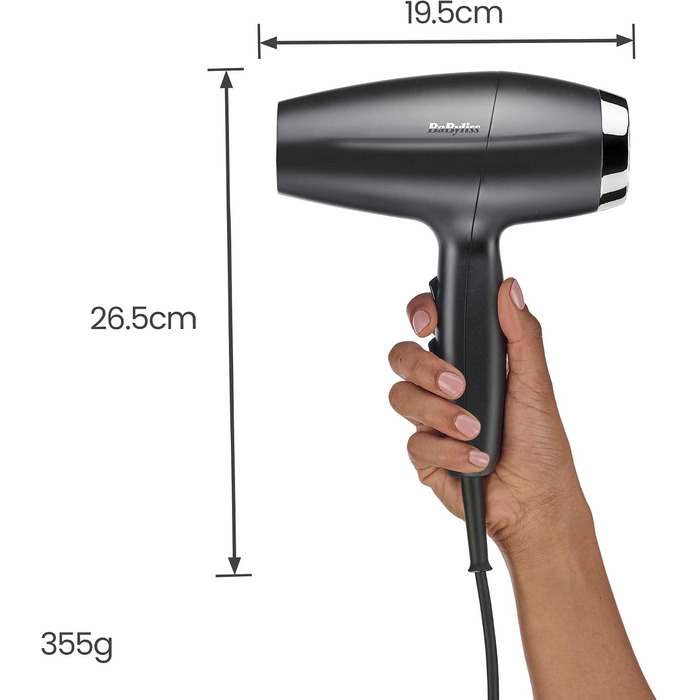Професійний фен BaByliss Digital Dry Pro, 2000 Вт, чорний
