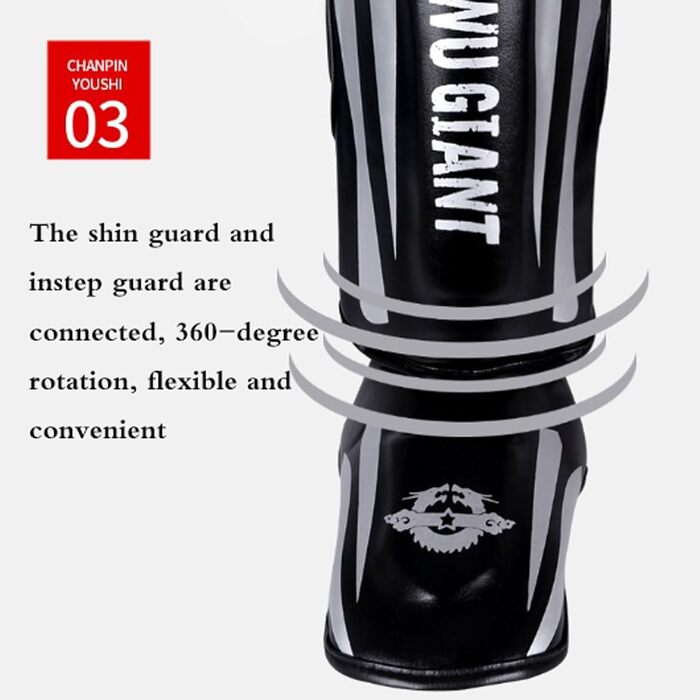 Щитки для гомілок для муай-тай, захист підйому гомілки, тренувальні щитки для бойових мистецтв, регульовані, із захистом підйому стопи, унісекс, для ударів у кікбоксингу, муай-тай та інших бойових мистецтвах, чорні, розмір L