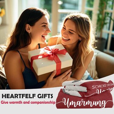 Подарунки для найкращих друзів, подарунок на день народження дівчини - плед-обійня, унікальні подарунки для жінок, дівчини, сестри, дружини, мами на день народження, Різдво, кохання 150x200 см