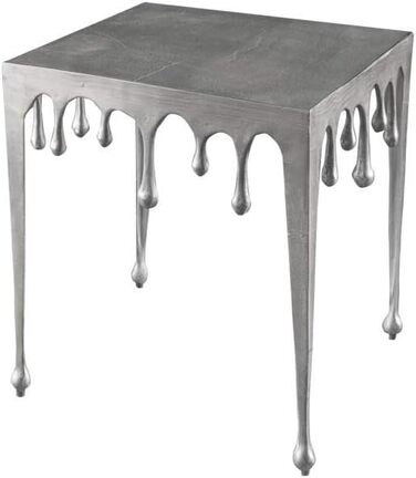 Журнальний столик Riess Ambiente Extravagant Liquid LINE L 46 см, сріблястий, дизайн, стіл для вітальні