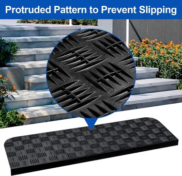 Набір з 5 гумових килимків для сходів протиковзкий килимок для сходів килим для сходів килимок для сходів килим для приміщень відк