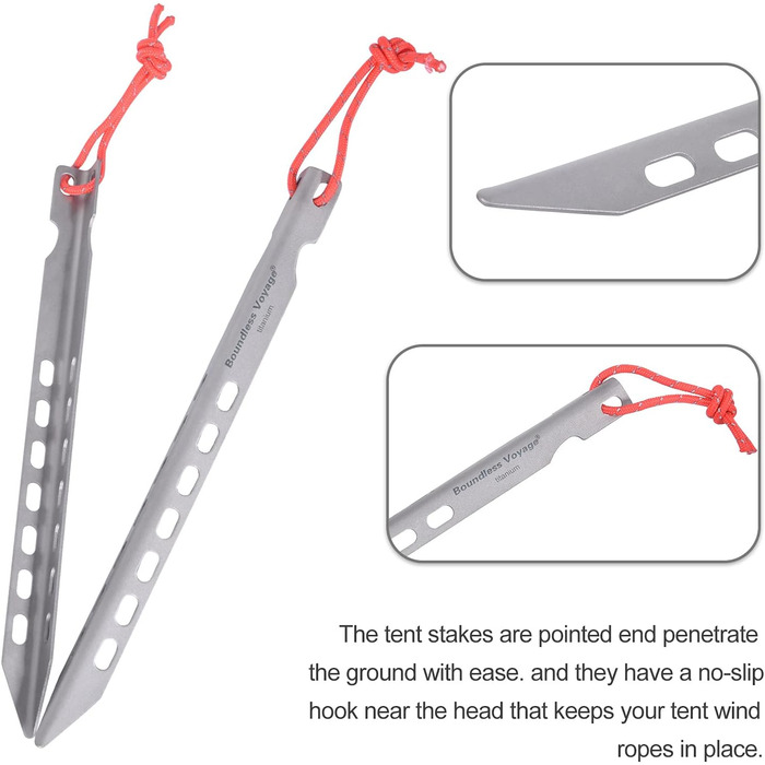 Титанові кілочки Надлегкі цвяхи для намету Кемпінгові наметові кілки Зовнішні портативні кілочки Стовпи для намету Стовпи для наме