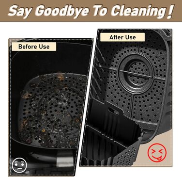 Аерофритюрниця з силіконовою формою для Ninja Double Stack XL 9.5L SL400EU, аксесуари для фритюрниці, аксесуари для силіконової форми з боковим отвором, аксесуари великої місткості, також сумісні з Ninja SL401