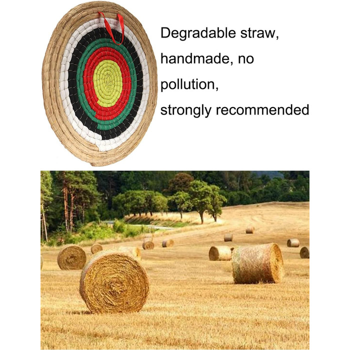 Мішень AUVIM для стрільби з лука, ручна робота, 20" (≈51 см), L — зелена, 1 шар