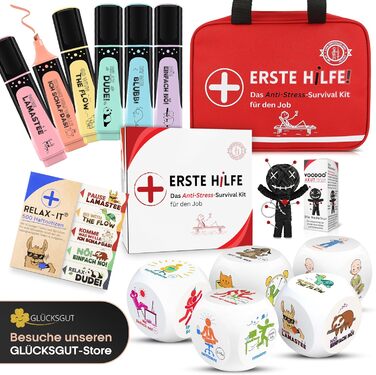 Піктограми Кумедний стрес-куб 6 дизайнів, подарункова коробка та інструкції Іграшка-антистрес, Подарунок колезі, Подарунок до офіс