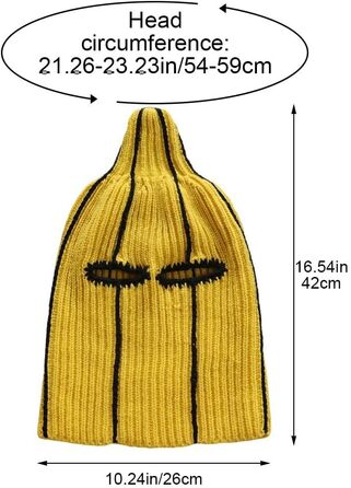 Забавна балаклава/лижна маска у формі банана оригінальна в&39язана маска для обличчя на Хелловін, Різдво, зимові спортивні фестивалі, еластична, тепла, унісекс, подарунок для дорослих