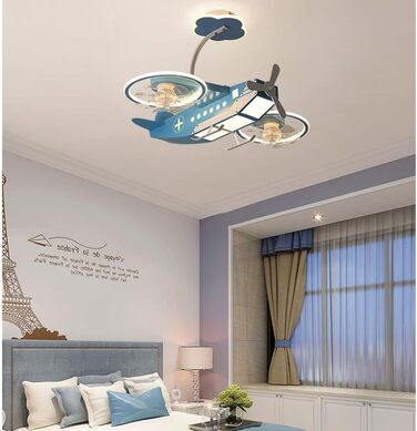 Стельовий світлодіодний світильник PAZWAHF 115 Вт, стельовий вентилятор зі світлодіодним підсвічуванням, регульованою швидкістю ві