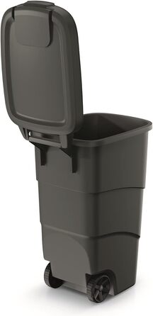 Відро для сміття Prosperplast Wheeler 90 л на колесах з кришкою Великий смітник Великий смітник Універсальний смітник пластиковий