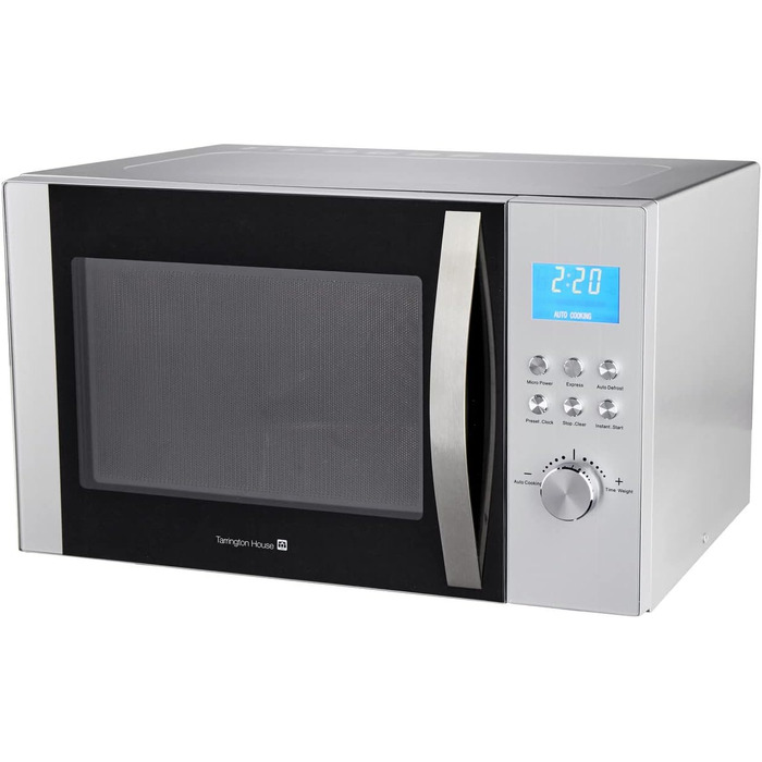 Мікрохвильова піч Tarrington House MWD5130, 1000 Вт, 30 літрів, цифровий дисплей, з 6 рівнями приготування, включаючи програму розморожування