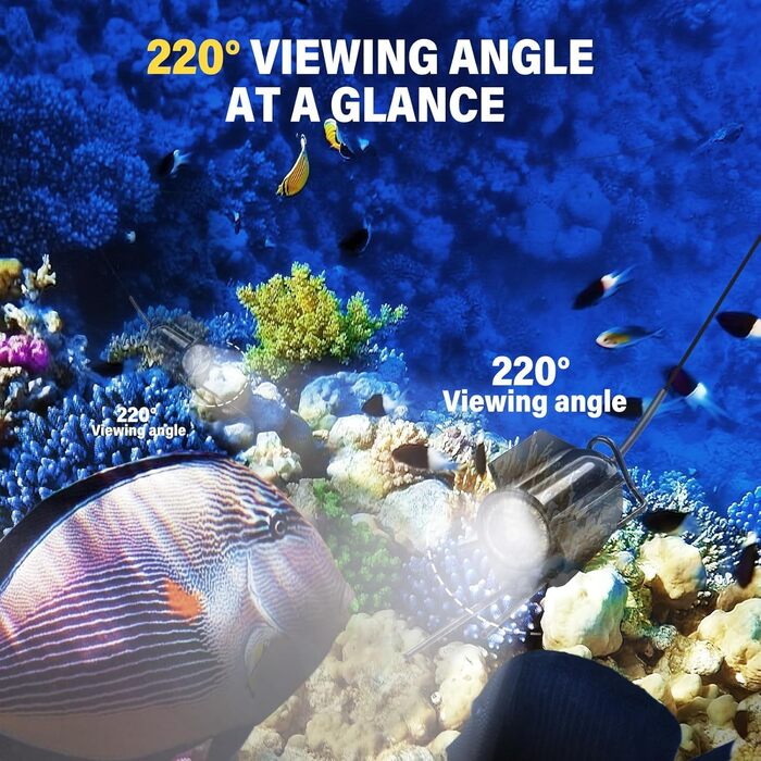 Підводна камера Fish Finder, ширококутне інфрачервоне нічне бачення, 4,3-дюймовий IPS-дисплей для EIS, річки та човна (A)