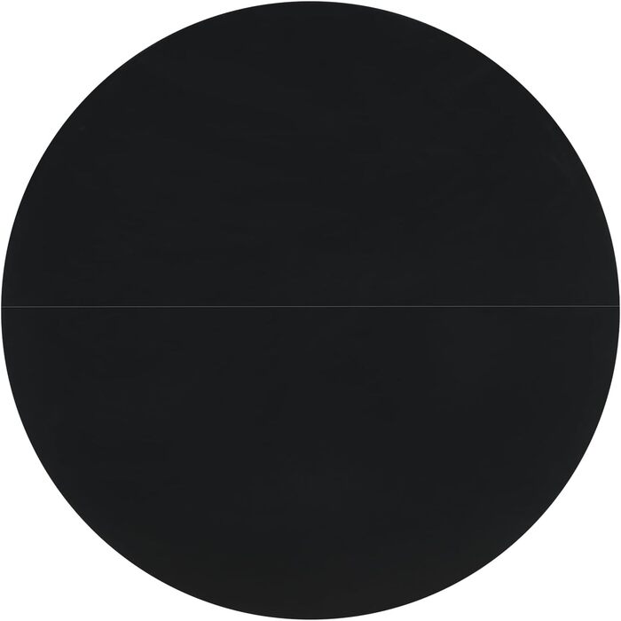 Скандинавський сучасний круглий обідній стіл, письмовий стіл, барний стіл, підходить для кухні, їдальні, вітальні та офісу, для 2-4 осіб, діаметр 100 см, чорний 100 x 100 см (круглий) чорний