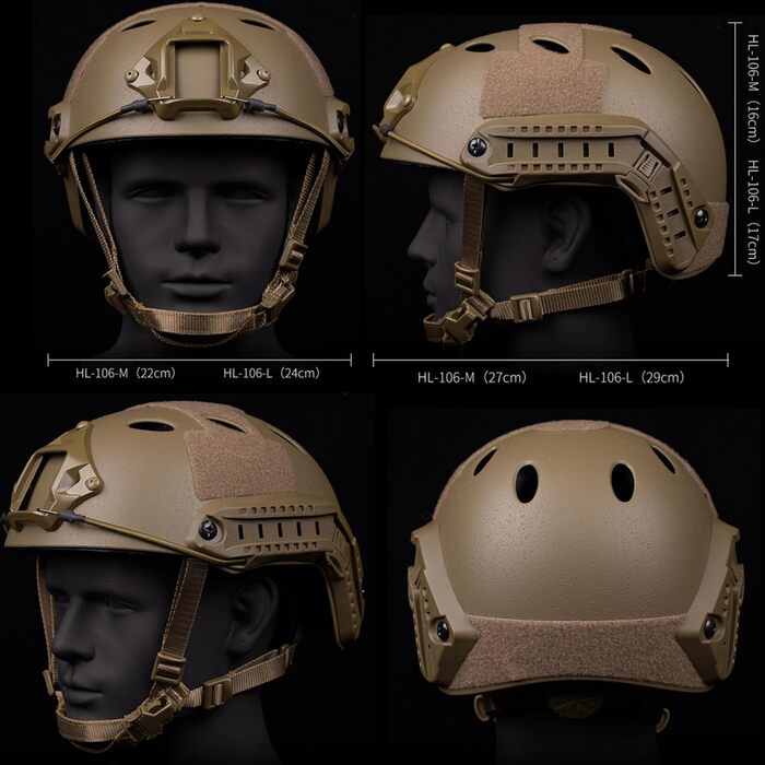 Страйкбольні швидкі піжамні шоломи відкритий тактичний бойовий військовий захисний спортивний шолом полювання CS пейнтбол напівпокритий шолом зелений L