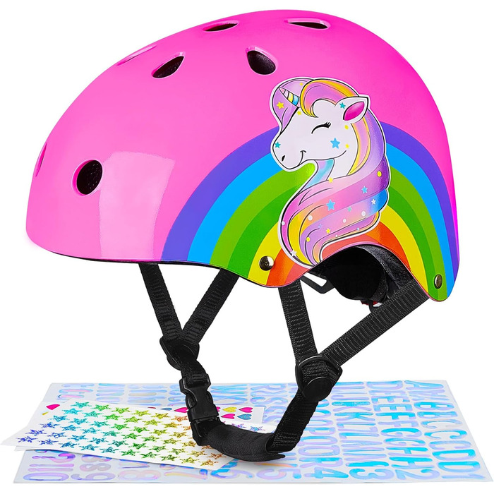 Велосипедний шолом Дитячий шолом Єдиноріг Дитячий шолом Дівчачий шолом для фігуристів Шолом для скутера та їзди Шолом для хлопчикі