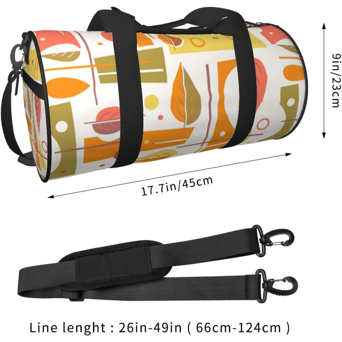 Сумка-дафл для подорожей та спорту в стилі середини століття Herbst Herren (чоловіча) для ручної поклажі, на вихідні, або на ніч