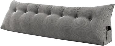 Подушка-клин для спинки Kedia, велика подушка для спини, подушка для дивана, зручна подушка для читання для ліжка та дивана, подушка для спинки та голови 2 в 1 (200 * 50 * 20 см) 200*50*20 см