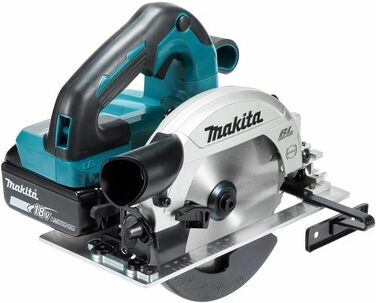 Акумуляторна ручна циркулярна пила Makita DHS660RTJ 57 мм 18 В 5,0 Ач, 2 акумулятора зарядний пристрій у кейсі MAKPAC Colourful Si