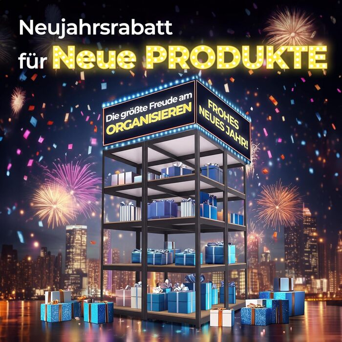 Стелаж, стелаж для підвалу, стелаж для зберігання речей, побутовий стелаж, кухонний стелаж, гаражний стелаж, 40 x 90 x 180 см, стелаж з полицями з ламінованого МДФ, регульовані полиці, білий (полиця-Ш) 90*40*180 см