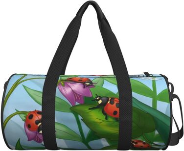 Дорожня сумка-циліндр з сонечками, спортивна сумка для чоловіків та жінок, сумка-мішок, спортивна сумка