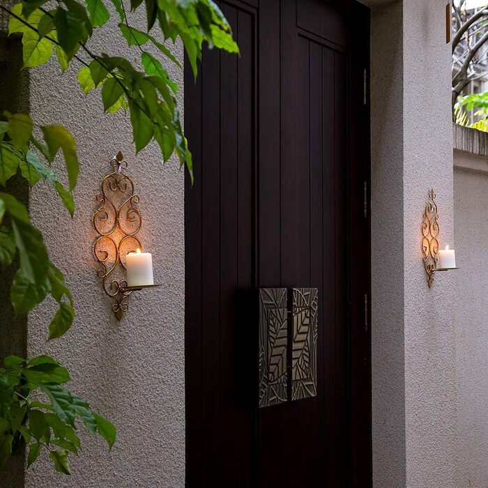 Настінний свічник настінний свічник настінний свічник свічник свічник з металу набір з 2, настінний тримач для свічок настінний тр