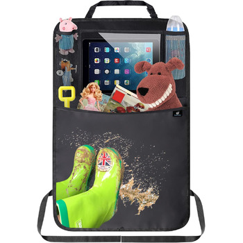 Захисний килимок для спинки сидіння автомобіля для дітей, автомобільний органайзер, органайзер для заднього сидіння автомобіля для