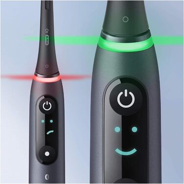Електрична зубна щітка Oral-B iO Series 8, 6 режимів чищення зубів, магнітна технологія, кольоровий дисплей і дорожній футляр, чорний онікс