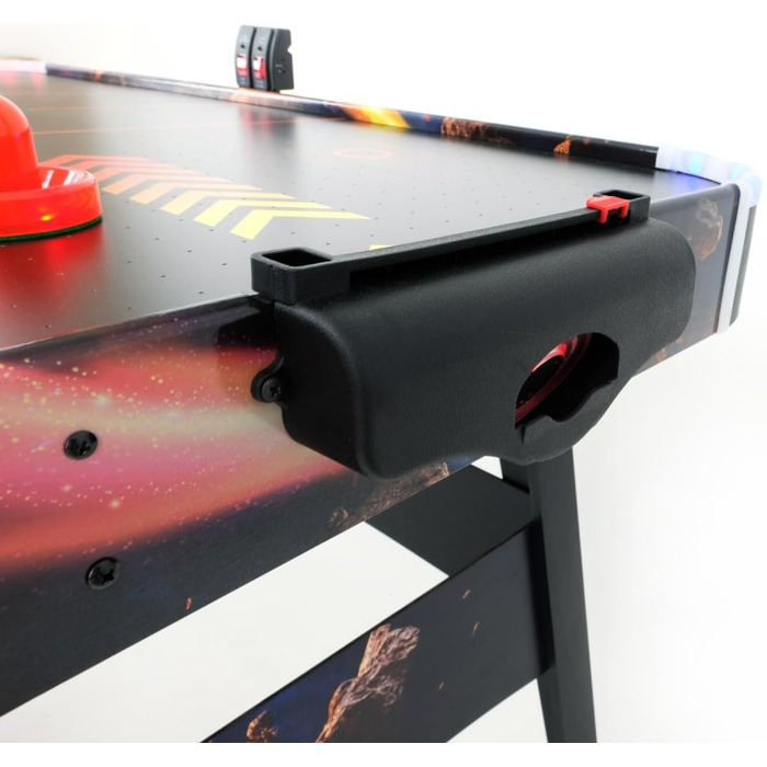 Світлодіодний стіл для аерохокею від FASports, аерохокей для дітей/підлітків віком від 8 років, стіл для аерохокею з повітряними штовхачами та шайбами, що світяться Solar Fury 138x67x82 см