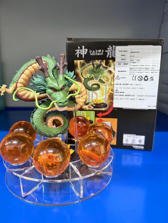 ЧИТАЙТЕ Набір фігурок ПВХ Shenron з кришталевої кулі ShenLong Ball Аніме-фігурка з 7 кульок 4,2 см і підставкою
