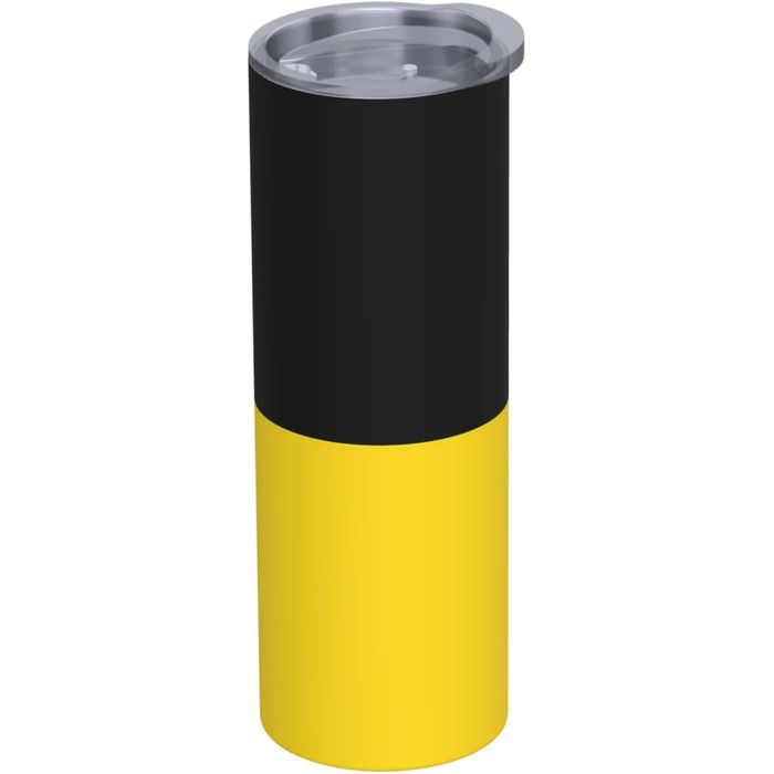 Кухоль з прямою трубочкою, дизайн прапор Баден-Вюртемберга, друкований, дорожній кухоль, підходить для кемпінгу, офісу та дому, 590 мл