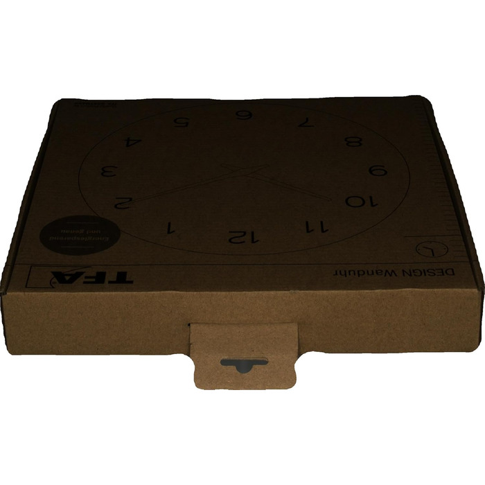 Настінний годинник TFA Dostmann аналог, 60.3054.04, під дерево, кварцовий механізм з тривалим часом автономної роботи, нефритовий