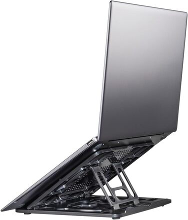 Підставка для ноутбука Hama з поворотом на 360, 8 рівнями нахилу, для ноутбуків до 15,6 дюймів (макс. 40 см), сумісна з ПК