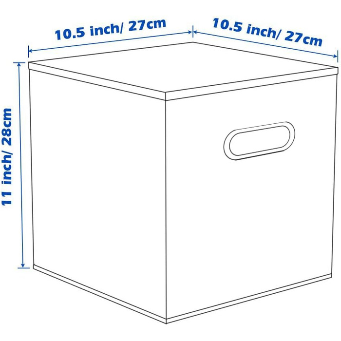 Тканинний контейнер для зберігання Powerking, 6 складних тканинних кубиків-органайзерів з металевою ручкою для шафи та зберігання іграшок, фіолетовий
