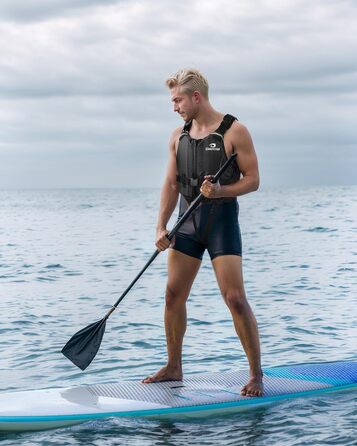 Плавучий жилет для дорослих Owntop, пінопластовий плавальний жилет з ремінцем у промежині та внутрішньою кишенею, унісекс, плавучий жилет для SUP, каякінгу, риболовлі, вітрильного спорту, каное, XS-S, чорний