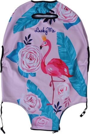 Еластичний захисний чохол LEAFOREST для валіз, еластан, водовідштовхувальний, підходить для валіз 48,5-81 см, розмір S, Фламінго