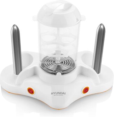 Виробник хот-догів HYUNDAI HDM 120 i 1-12 сосиски i 1-6 яєць i кукурудза в качанах сумісна i 2 стійки для підігріву булочок i маленький помічник для віденських, яєць і кукурудзи