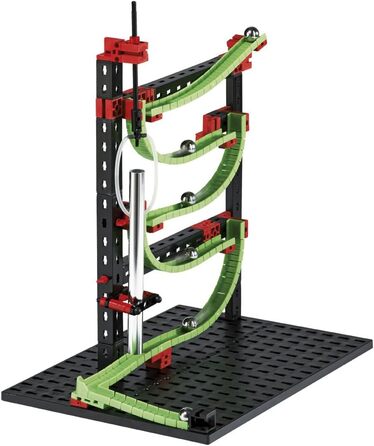 Конструктор fischertechnik 533872 Kugelbahn Dynamic M Набір для створення кульової траси для дітей від 7 років, навчальна гра з гнучкими рейками та звуковими трубами для розвитку технічного мислення