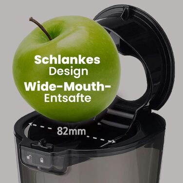 Повільна соковижималка Kuvings B8200 багатофункціональна соковижималка для фруктів та овочів, смузі, сорбетів з двигуном 240 Вт та жолобом подачі 82 мм (матовий темно-червоний)