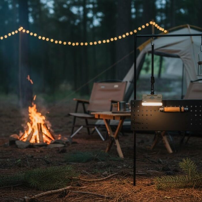 Світлодіодний ліхтар з легкою та компактною конструкцією для зручного пакування та використання під час походів та екскурсій на природі (зелений)