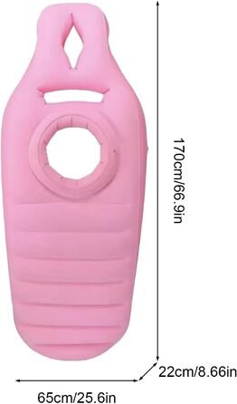 Плаваючий надувний шар для басейну Плаваючий шар для вагітних з отвором для живота розслабляючий пляжний шезлонг для вагітних, товсте ПВХ-покриття, протиковзкий плавучий шар для засмаги з отвором для живота для жінок, для заднього двору