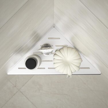 Полиця для душу Eck, нержавіюча сталь 304, сталева полиця для ванної кімнати для плитки, вбудована полиця для ремонту ванної (шліфована, 254 мм - 2 шт.) 254 мм - 2 шт. Шліфована