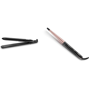Випрямляч Babyliss Sleek Finish 230 180C - 230C з автоматичним вимкненням ST255E та конічна плойка з рожевим кварцом 13-25 мм для