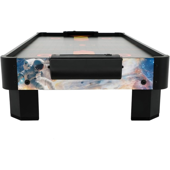 Стіл для аерохокею для дітей віком від 6 років, гра в аерохокей для столів з вентилятором/двигуном, стільниця для аерохокею для 2 гравців, включаючи 4 шт. овхачі, 4 шайби, лічильник рахунків, режим нульової гравітації 102x52x20 см